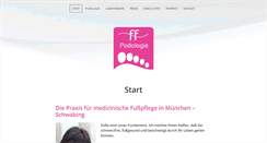 Desktop Screenshot of podologie-ff.de