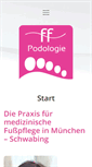 Mobile Screenshot of podologie-ff.de