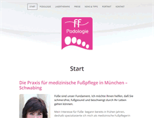 Tablet Screenshot of podologie-ff.de